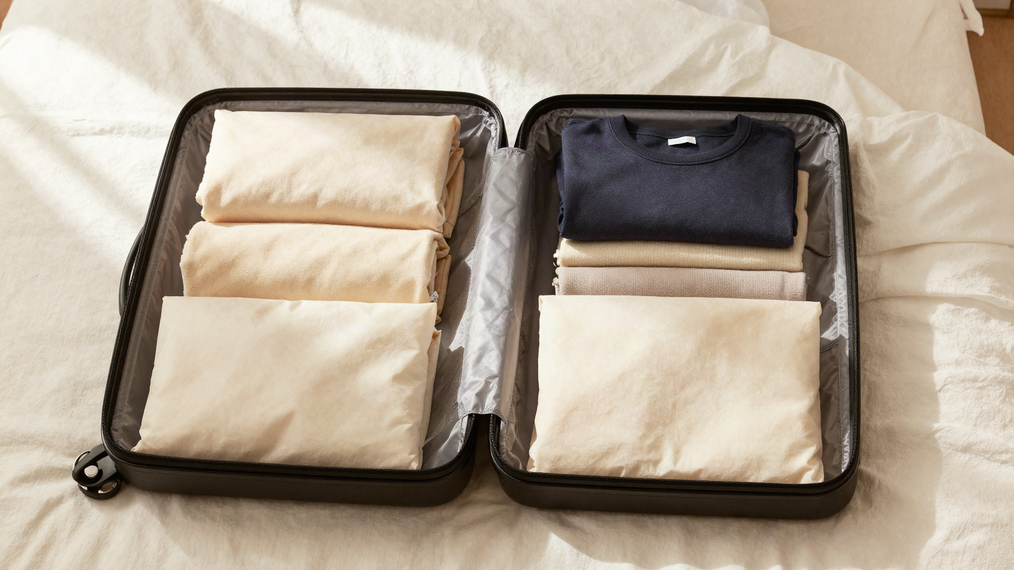 Valise organisée avec pochettes de rangement — Soniel Paris