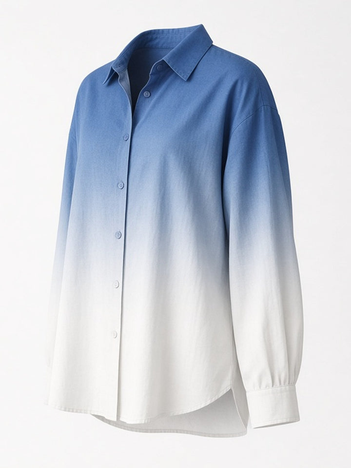 Chemise dégradée coupe ample — vue de profil