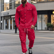 Ensemble veste boutonnée et pantalon