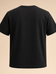 T-shirt col rond noir — vue de dos. Soniel Paris.