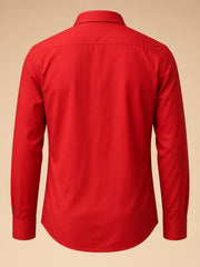 Chemise manches longues unie — vue de dos