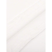 T-shirt décontracté trois coloris blanc — détail ourlet et couture