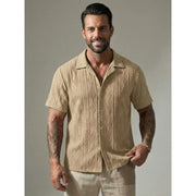 Chemise texturée trois coloris