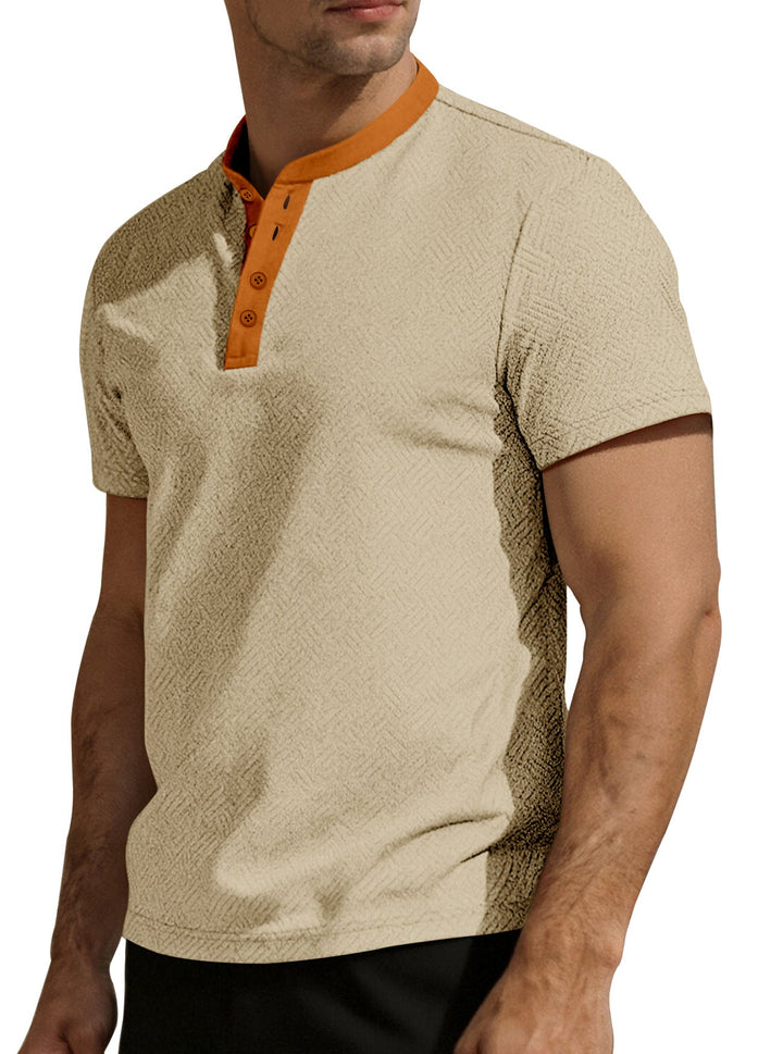 T-shirt col tunisien