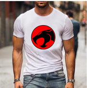 T-shirt imprimé anime blanc — vue portée de face