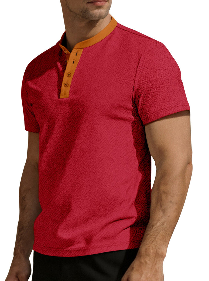 T-shirt col tunisien