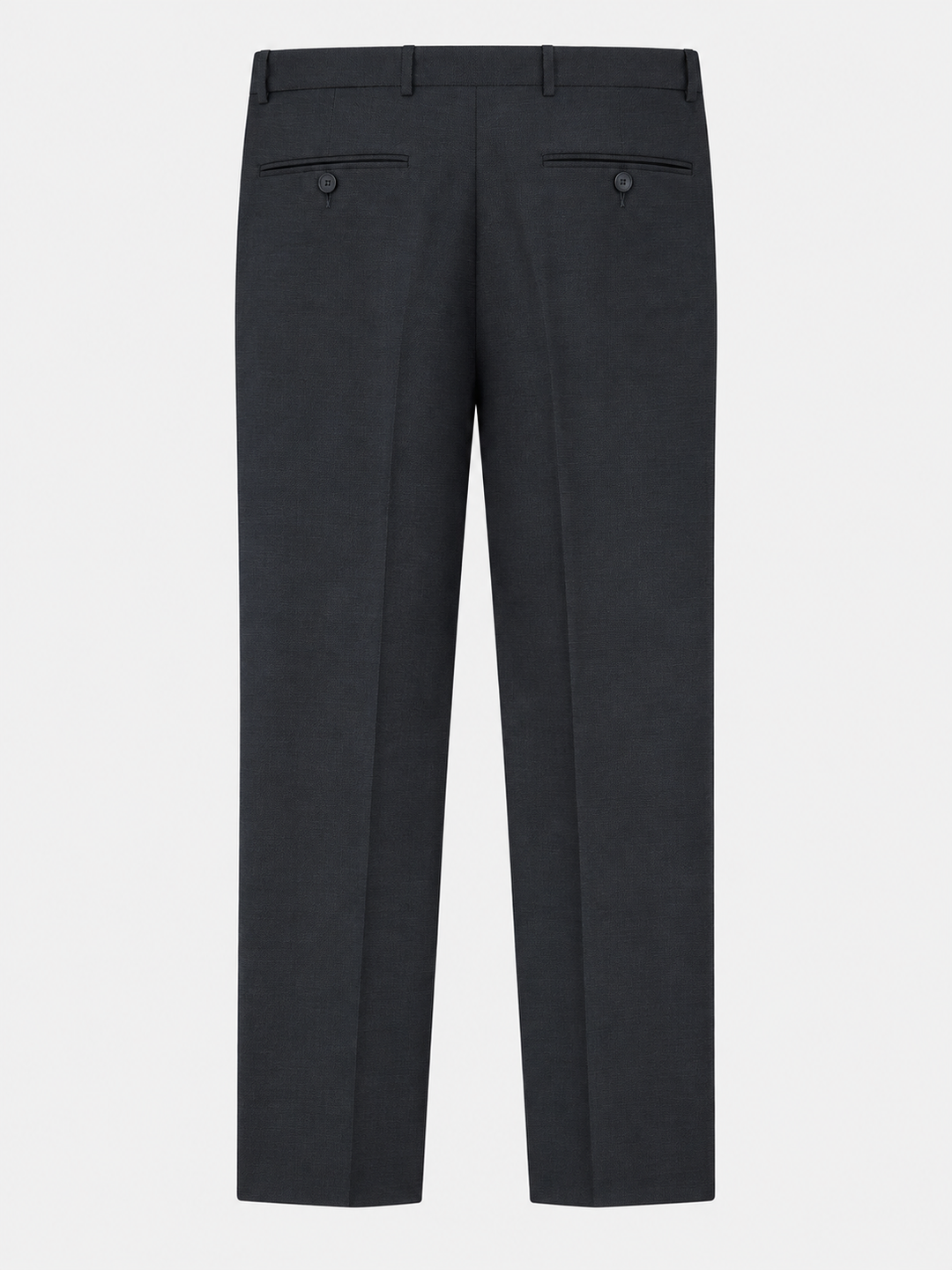 Pantalon regular anthracite seul, vue de dos et poches arrière