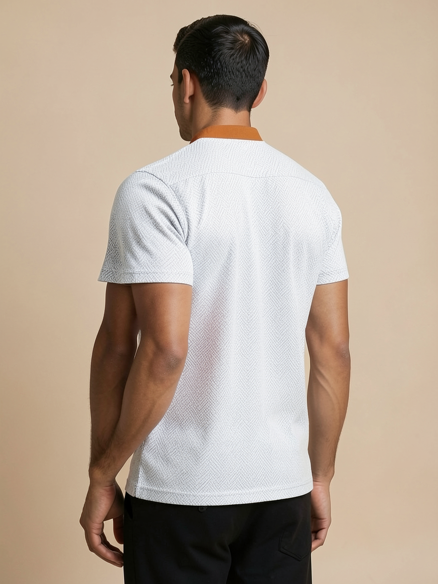 T-shirt à coloris unis — vue de dos. Soniel Paris.