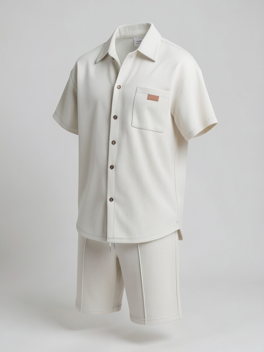Ensemble sportswear — vue de profil. Soniel Paris.