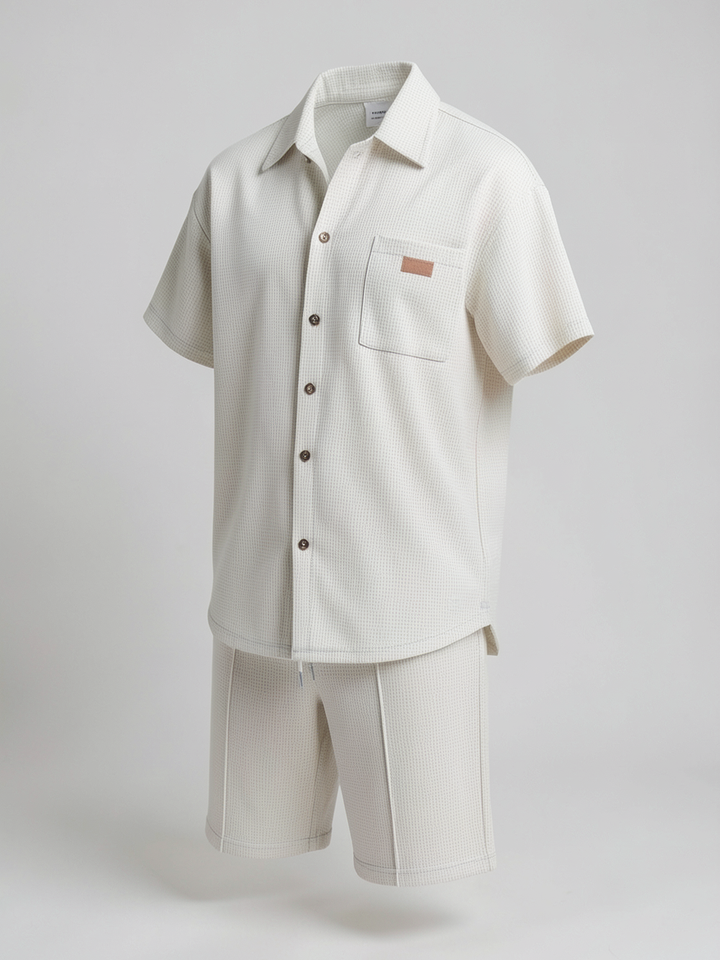 Ensemble sportswear — vue de profil. Soniel Paris.