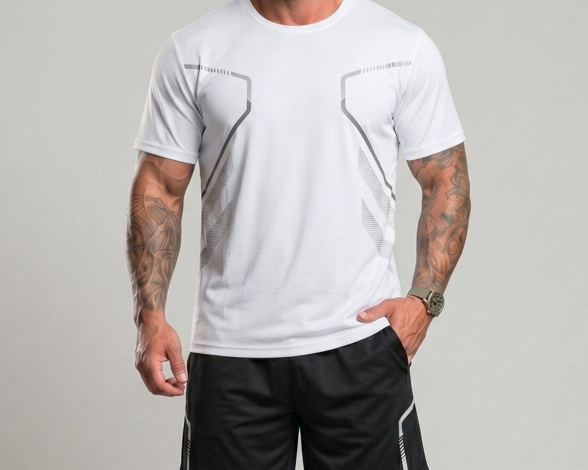 Détail du produit : Ensemble t-shirt et short athlétique