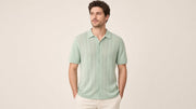 Chemise maille ajourée — vue de trois-quarts