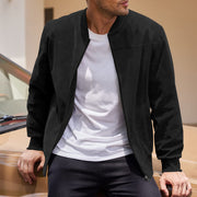 Veste décontractée légère noir — vue portée de face