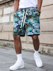 Short à motif floral — vue portée de profil