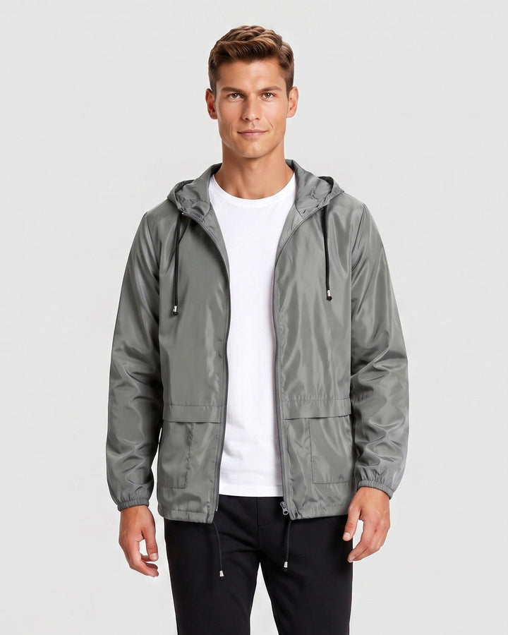 Veste légère à capuche, porté