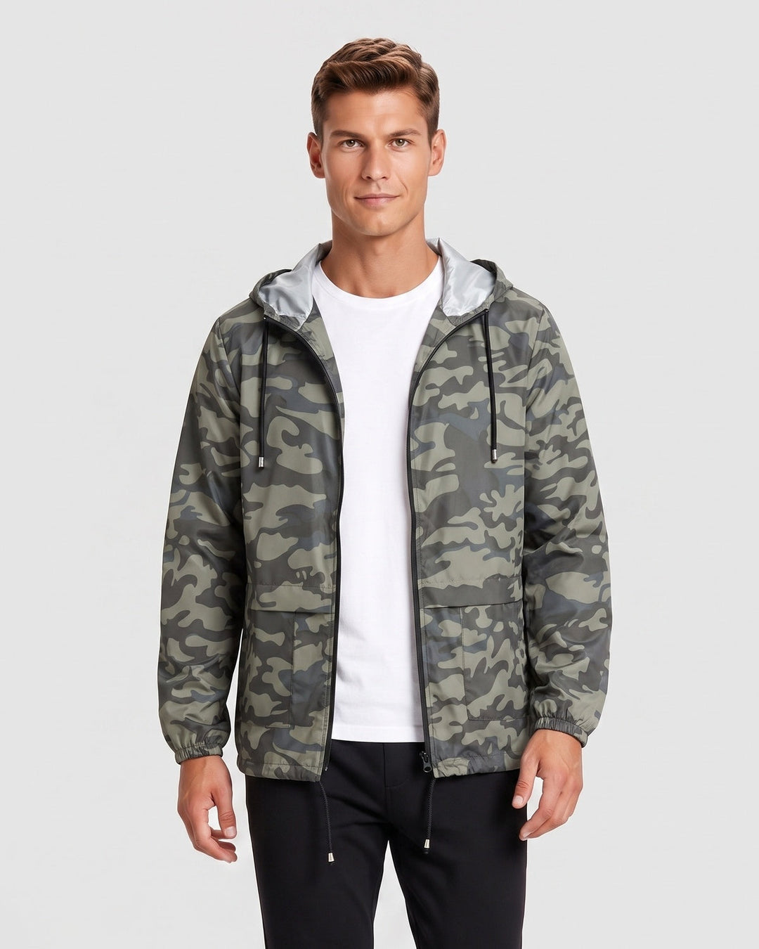 Veste légère à capuche, porté