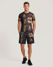 Ensemble t-shirt et short motif lion — vue principale du produit.