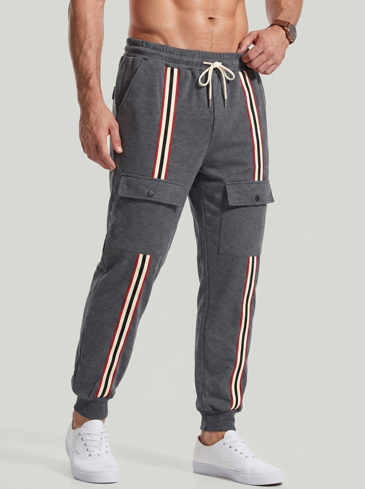 Jogger cargo à bandes contrastées — vue principale du produit.