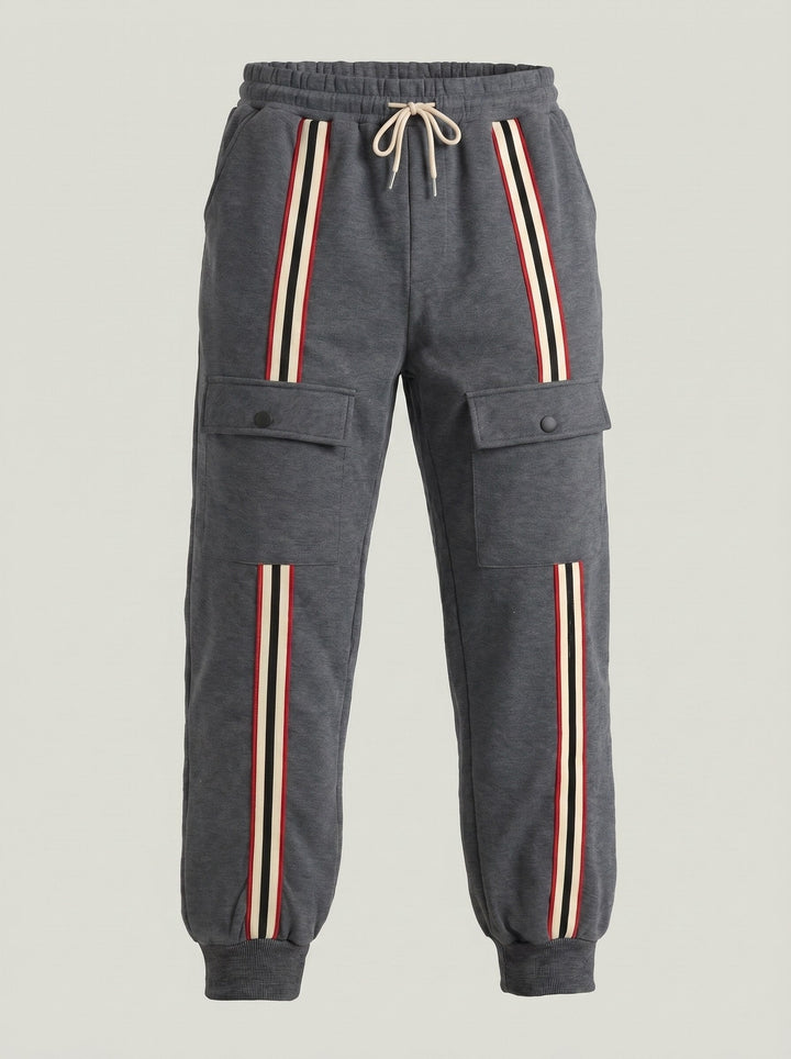 Jogger cargo à bandes contrastées — vue complémentaire du produit.