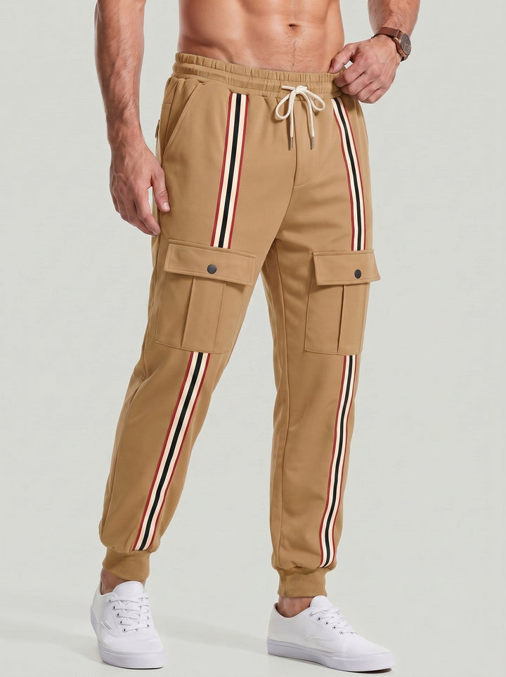 Jogger cargo à bandes contrastées — vue complémentaire du produit.