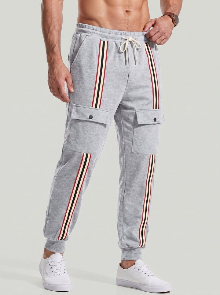 Jogger cargo à bandes contrastées — vue complémentaire du produit.