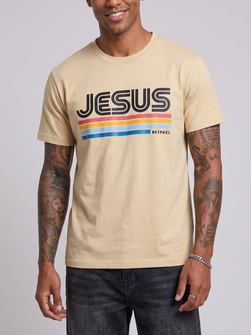 T-shirt uni à manches courtes — vue principale du produit.