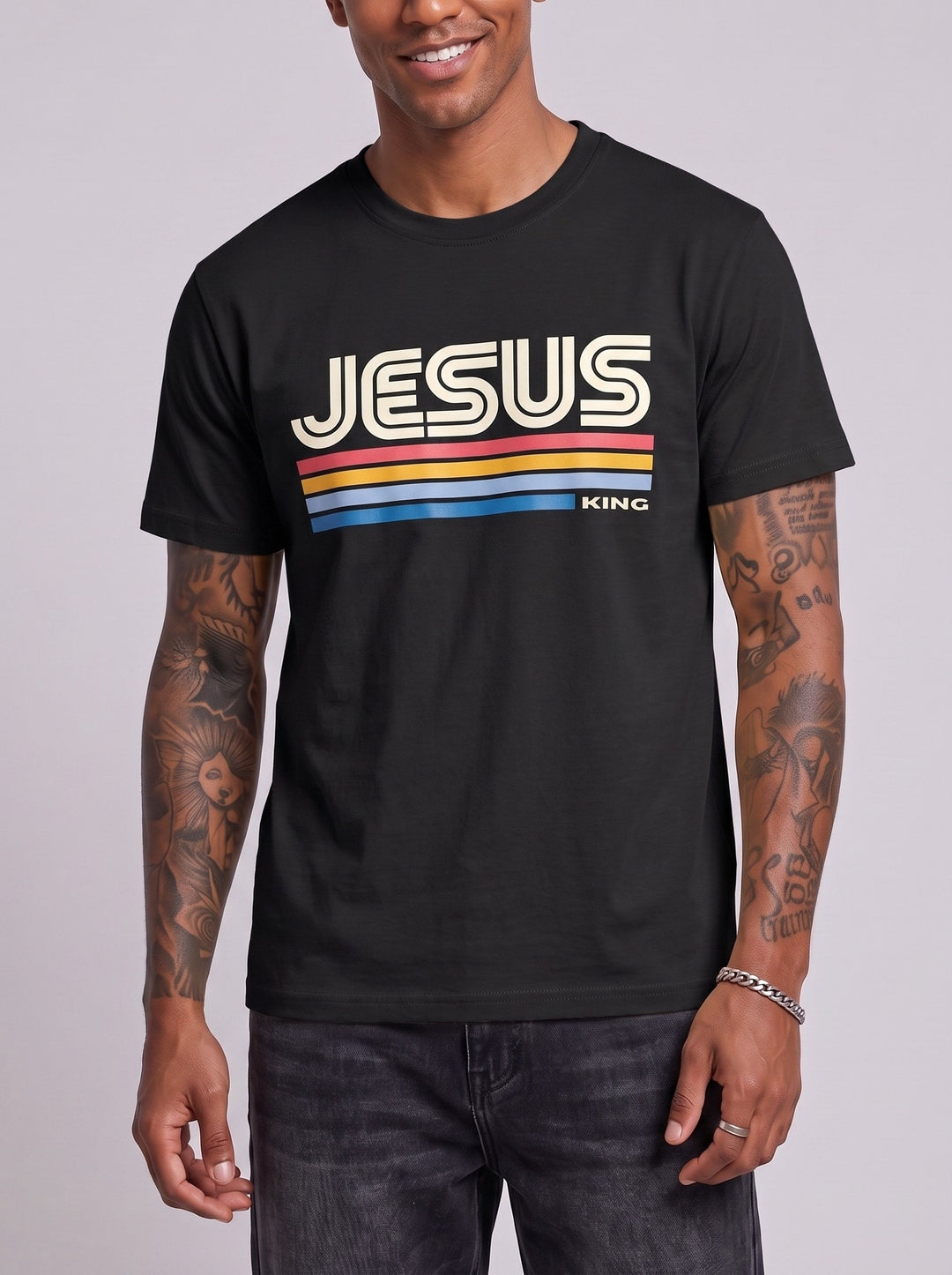 T-shirt uni à manches courtes — vue complémentaire du produit.