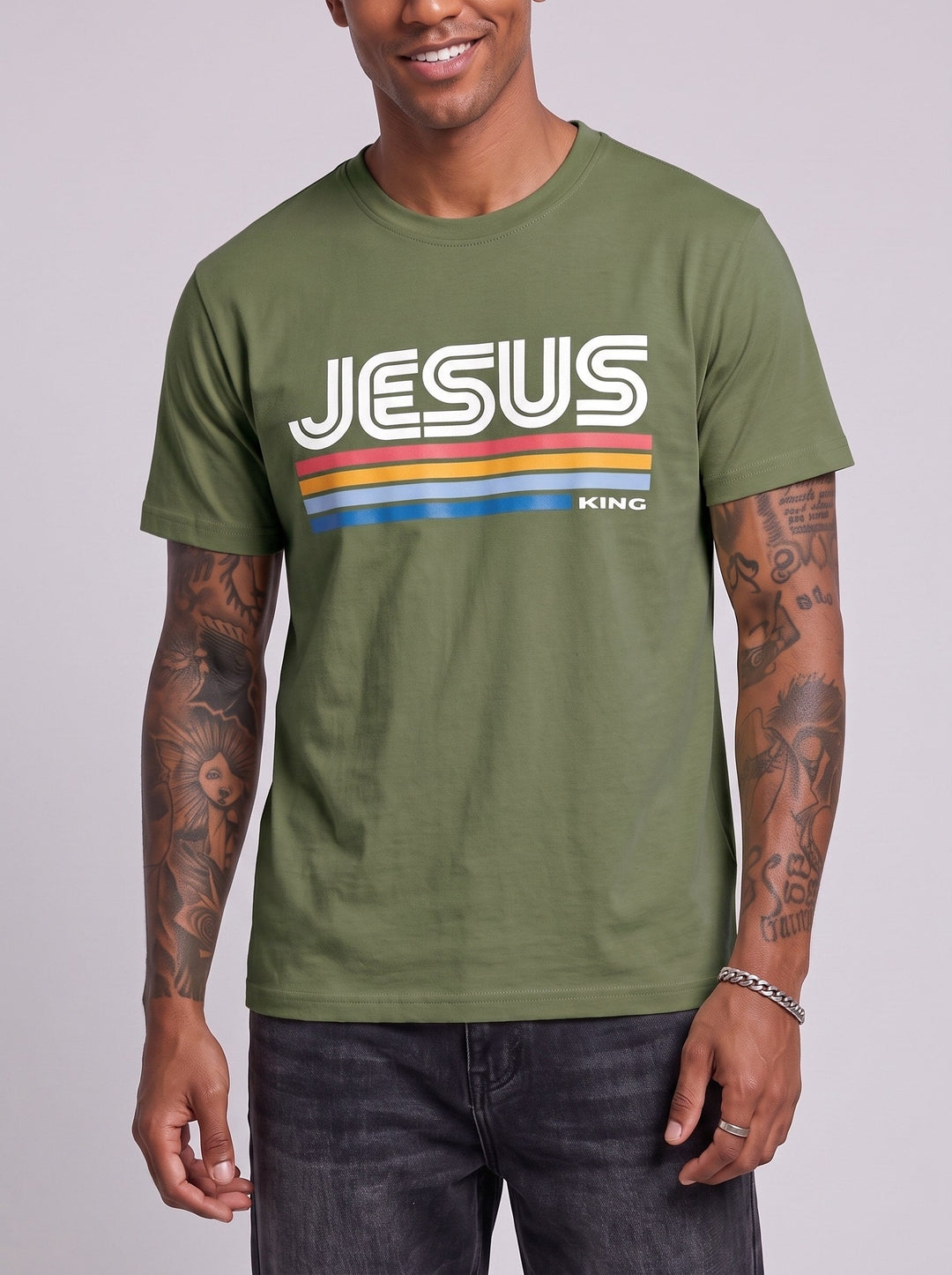 T-shirt uni à manches courtes — vue complémentaire du produit.