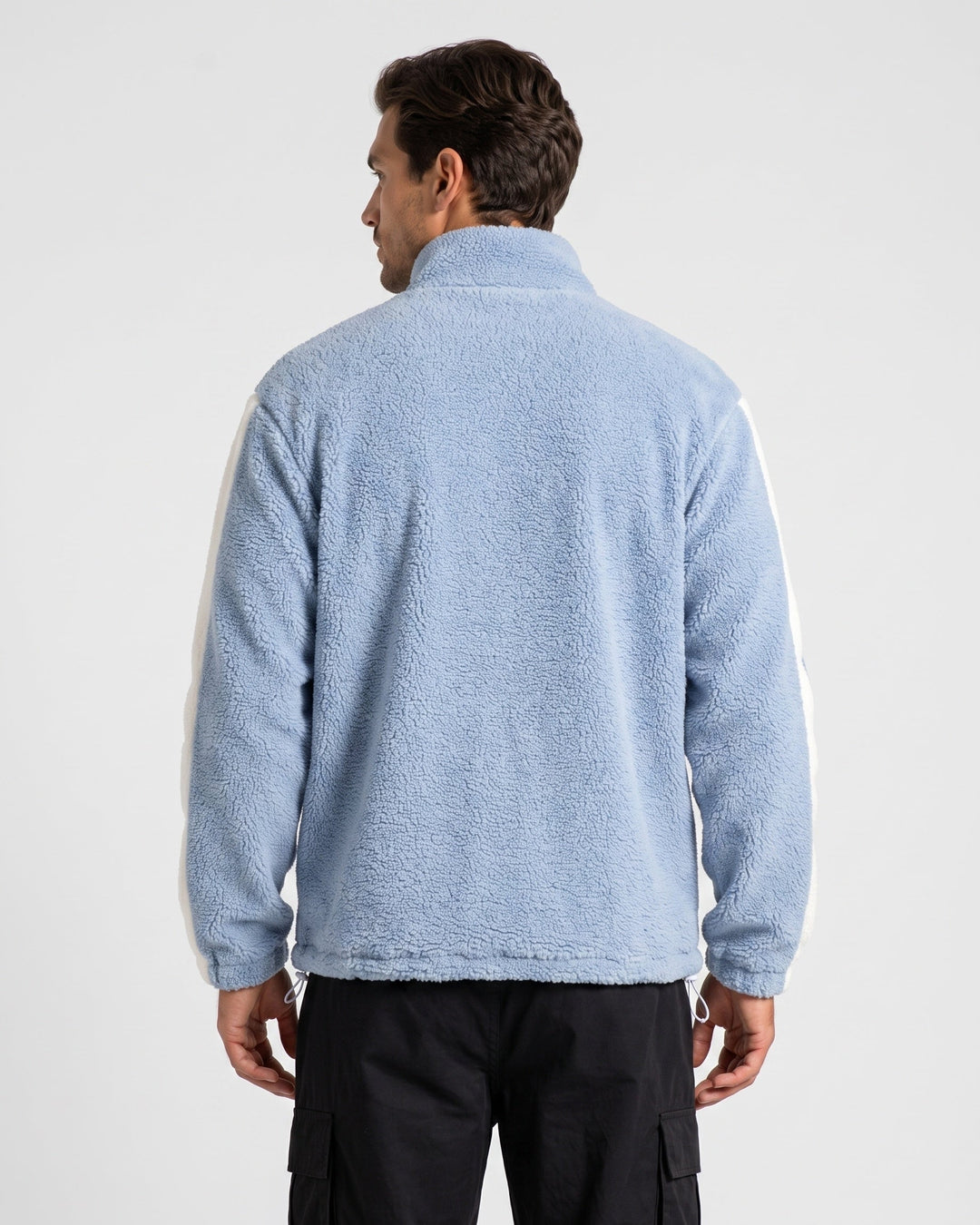 Veste zippée à empiècements contrastés — vue de dos