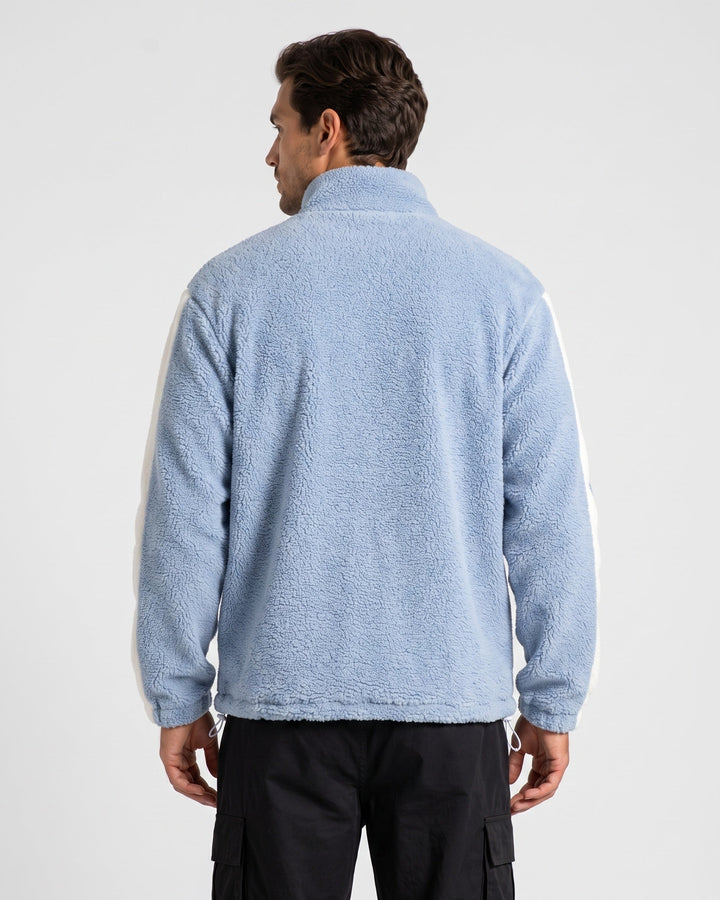Veste zippée à empiècements contrastés — vue de dos