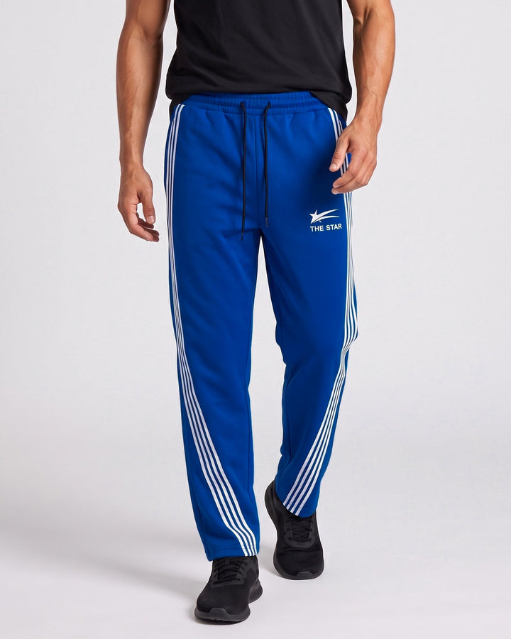 Pantalon jogging à bandes latérales, porté