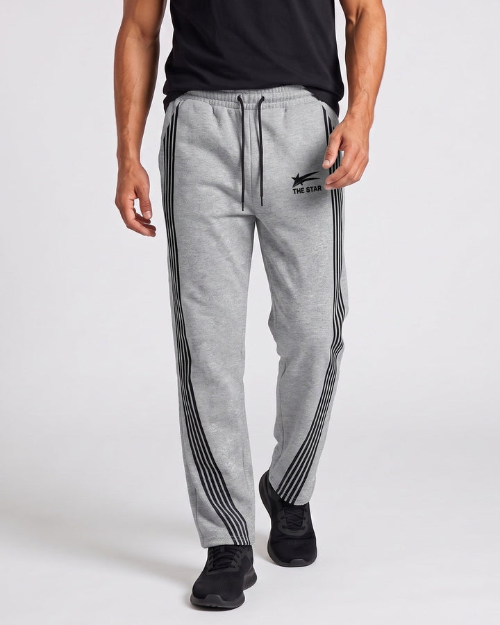 Pantalon jogging à bandes latérales, porté