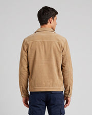 Veste en velours côtelé camel, vue portée de dos
