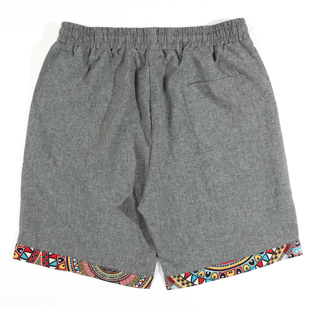 Tenue haut et short gris, short vue de dos