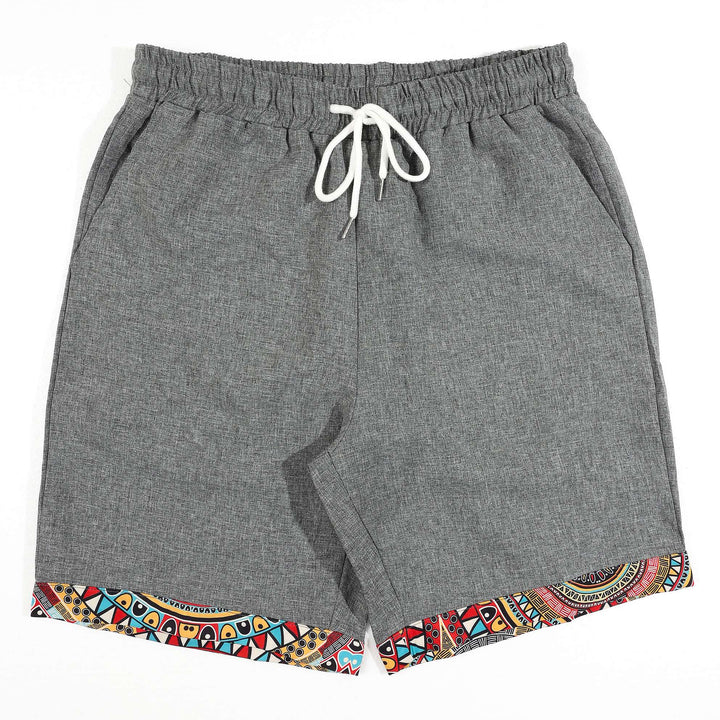 Tenue haut et short gris, short vue de face
