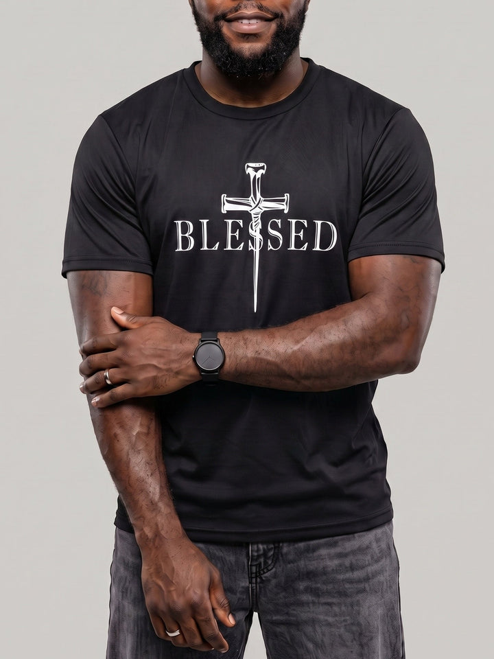 Chemise noire à manches courtes — vue principale du produit.