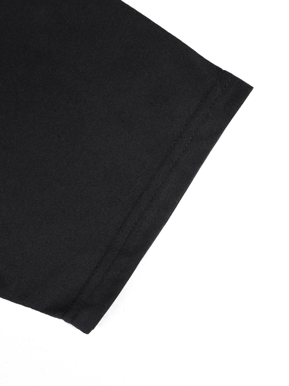 Chemise noire à manches courtes — vue complémentaire du produit.
