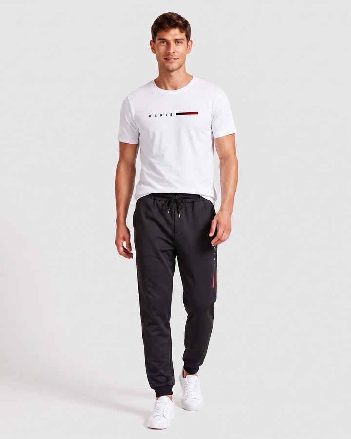 Ensemble haut et pantalon, porté