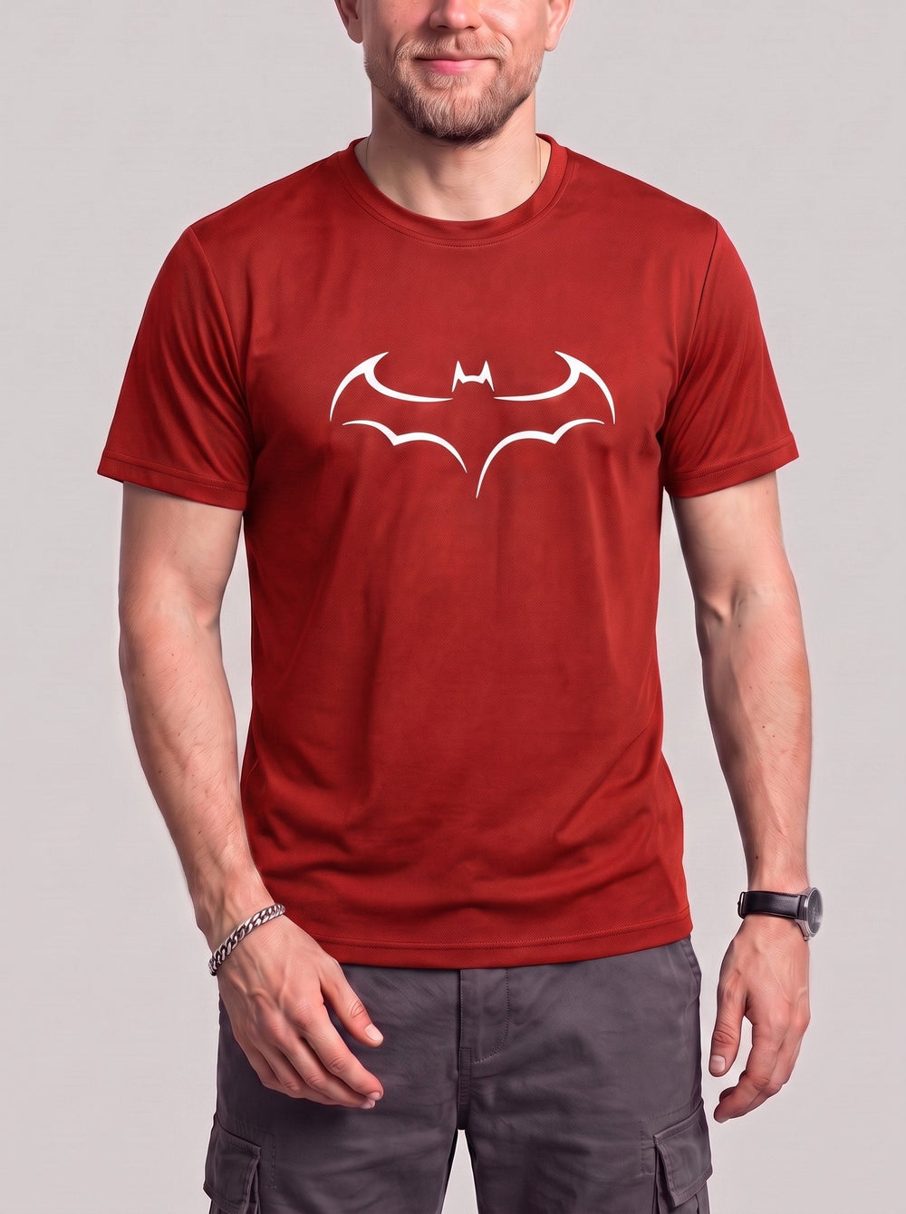 T-shirt à coupe ample, porté