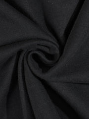 T-shirt noir uni à manches courtes — vue complémentaire du produit.
