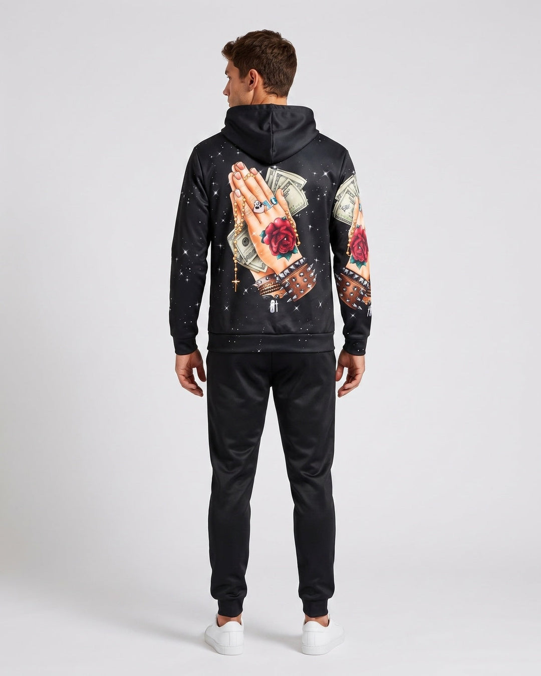 Ensemble sport automne-hiver — vue de dos