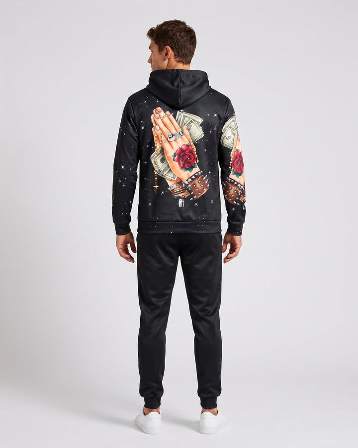 Ensemble sport automne-hiver — vue de dos