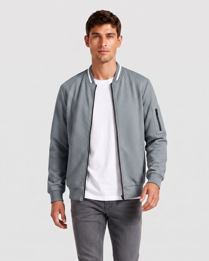 Blouson style baseball, porté