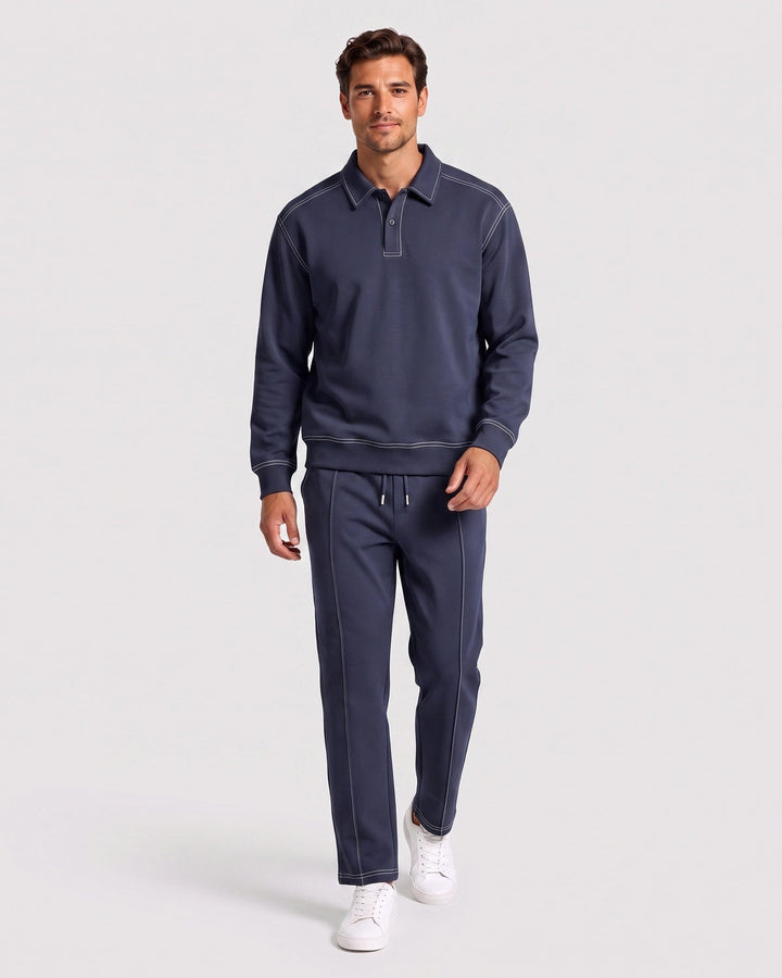 Ensemble polo et pantalon ample — vue complémentaire du produit.