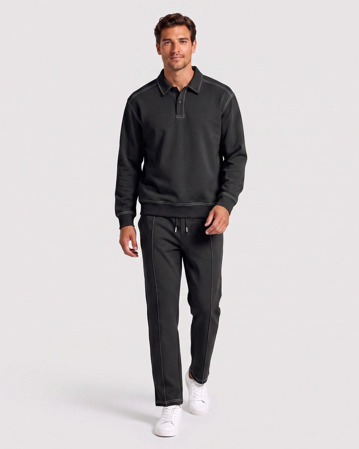 Ensemble polo et pantalon ample — vue complémentaire du produit.