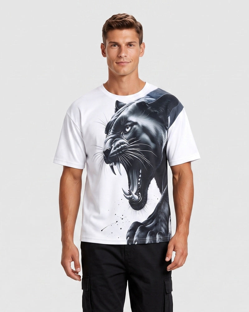 T-shirt imprimé léopard — vue principale du produit.
