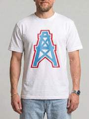 T-shirt blanc décontracté, vue portée de face
