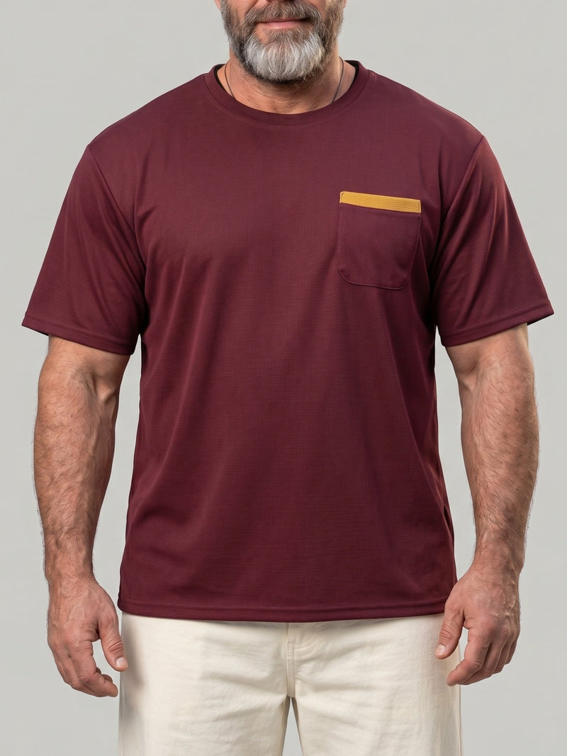 T-shirt en maille gaufrée — vue de face