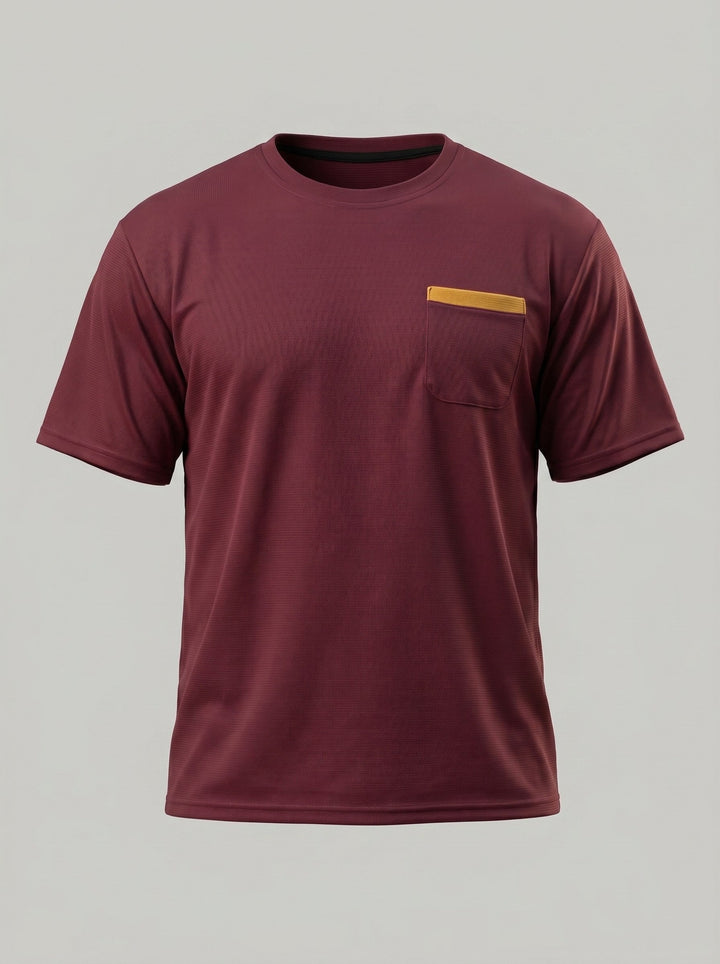 T-shirt en maille gaufrée — détail de la matière