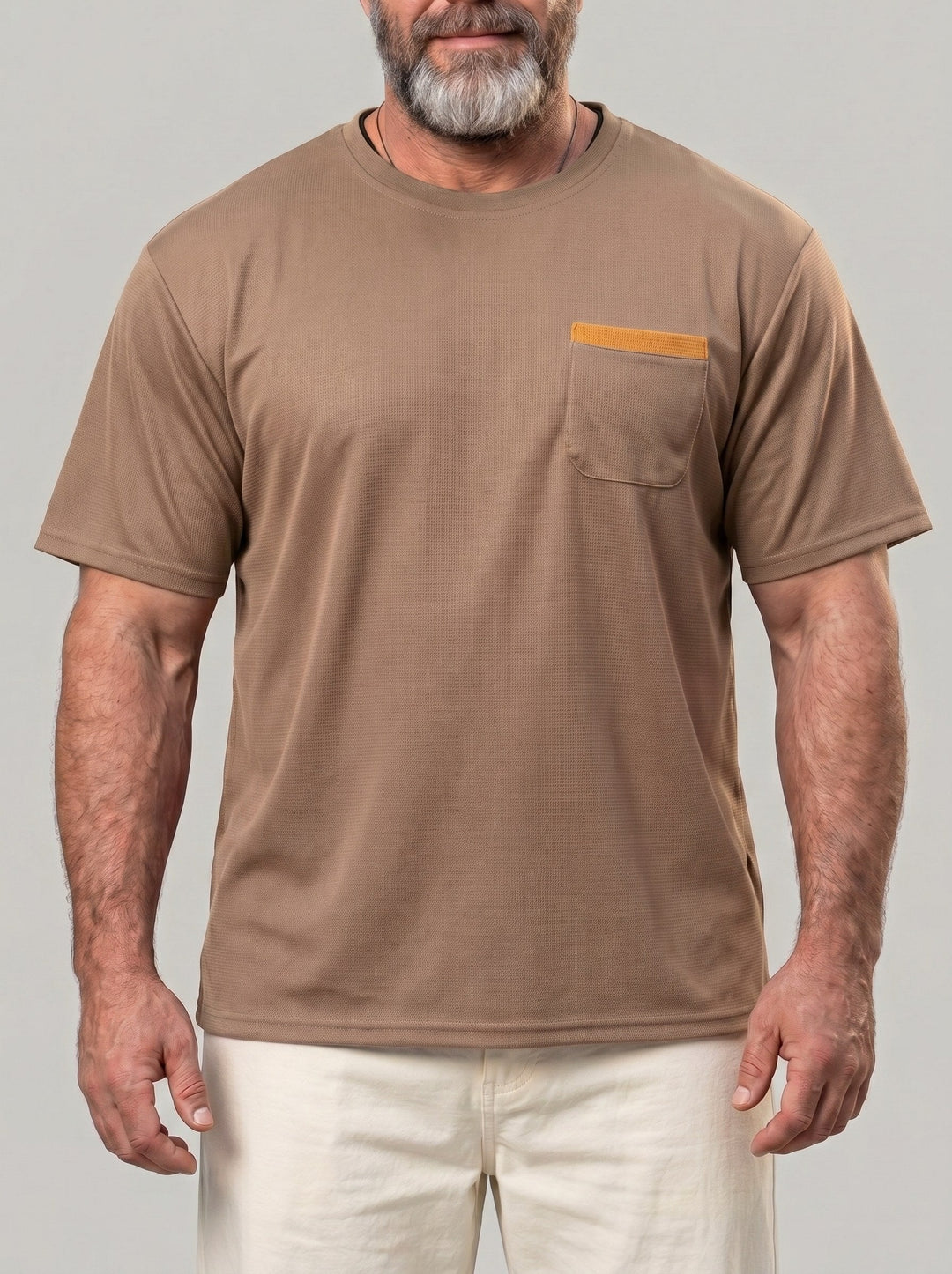 T-shirt en maille gaufrée — vue de côté